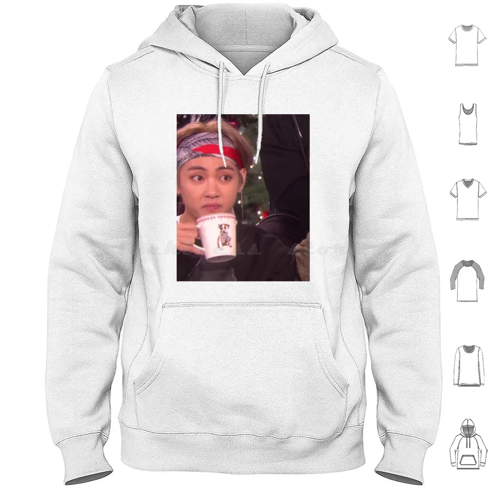 Taehyung Tea Hoodie cotton Long Sleeve Kpop Meme Kpop Meme Taehyung Meme