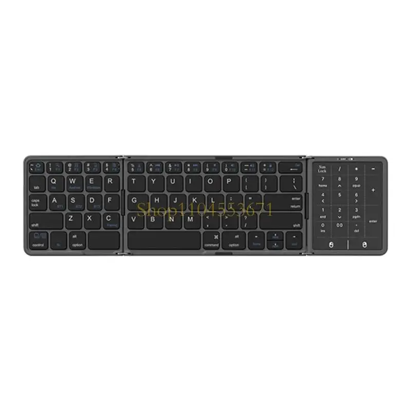 Best Seller 64Keys Ergonomic Portable Bluetooth-Compatible Keyboards With Touchpads Fast Charging for PC