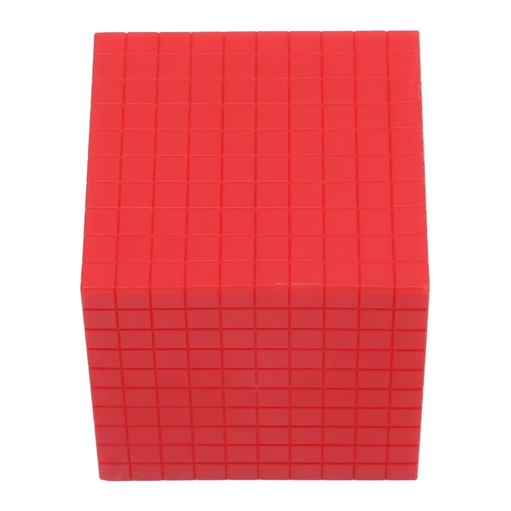 ABS Plastic Four Order Decimal Solid Cube Shape Numbers Within Ten Thousand Multi Colors Small Blocks Large Number Carry