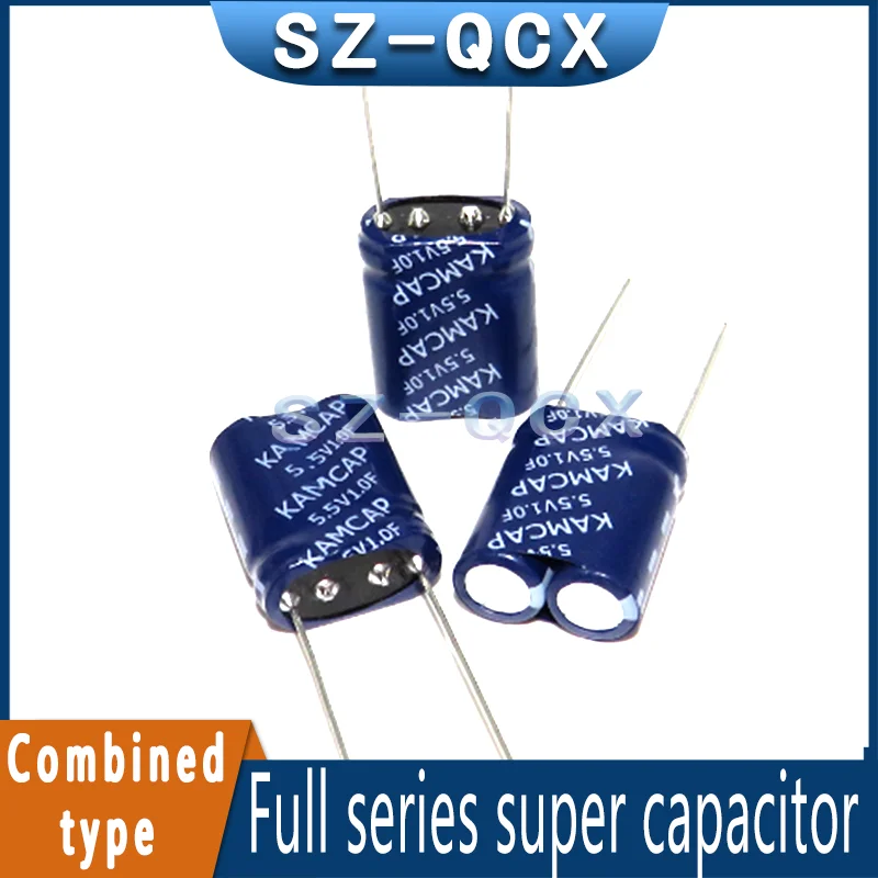 10PCS Supercapacitor 5.5V 0.1F 0.22F 0.33F 0.47F 1F 1.5F 2F 4F 5F 8F 10F 15F Combined type