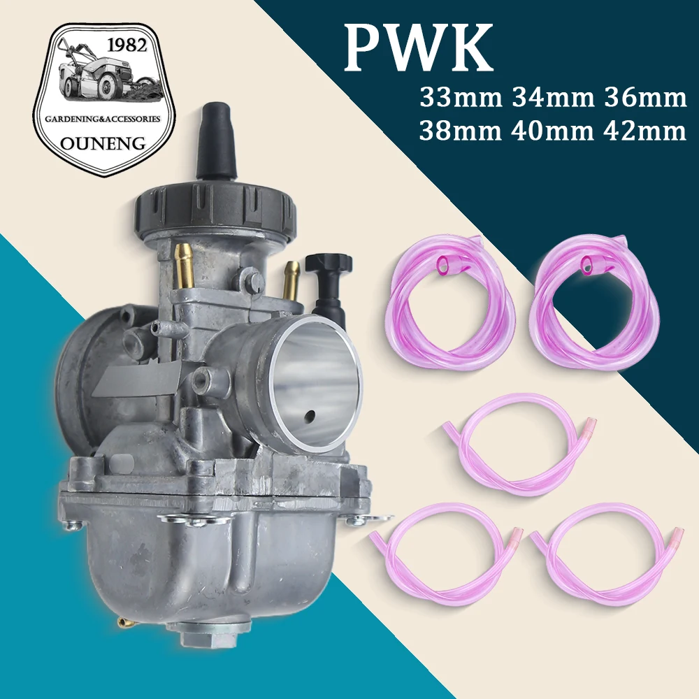 

Universal Motorcycle Carburetor Carb For Keihin PWK 33 34 36 38 40 42mm Racing Parts Scooters Dirt Bike ATV Motocross