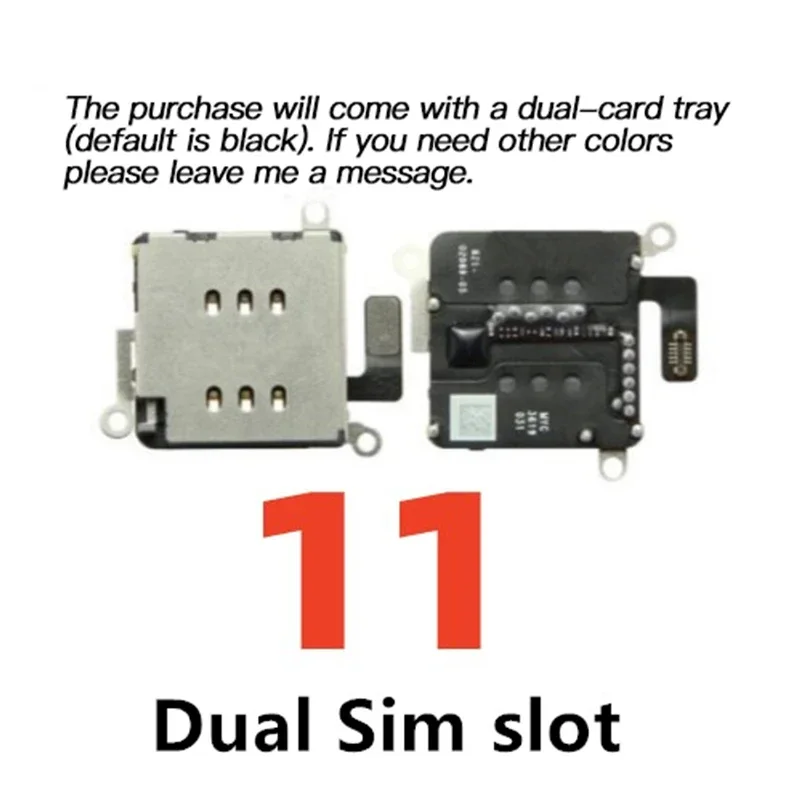 Single Double SiM Card Slot Tray Holder Reader Socket Flex Cable For iPhone 15 14 Plus 13 12 11 Pro MAX XR XSM Replacement Parts