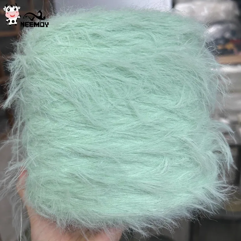 4cm 250g Ultra Long Fur Knitting Yarn Mink Fur Imitation Mink Fur Yarn Crochet Scarf Bag Hanging Decoration Yarn Decoration