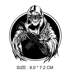 10pcs 8CM Wholesal Skull Decals Forward Stickers for Car Stickers Waterproof Matt for Helmet Pitcher