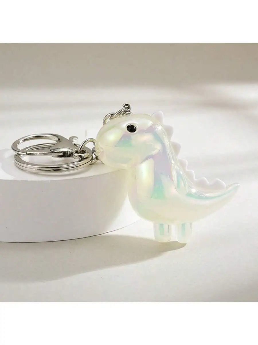 

Unisex Cute Iridescent Dinosaur Keychain Pendant Bag Charm For Adults Gift