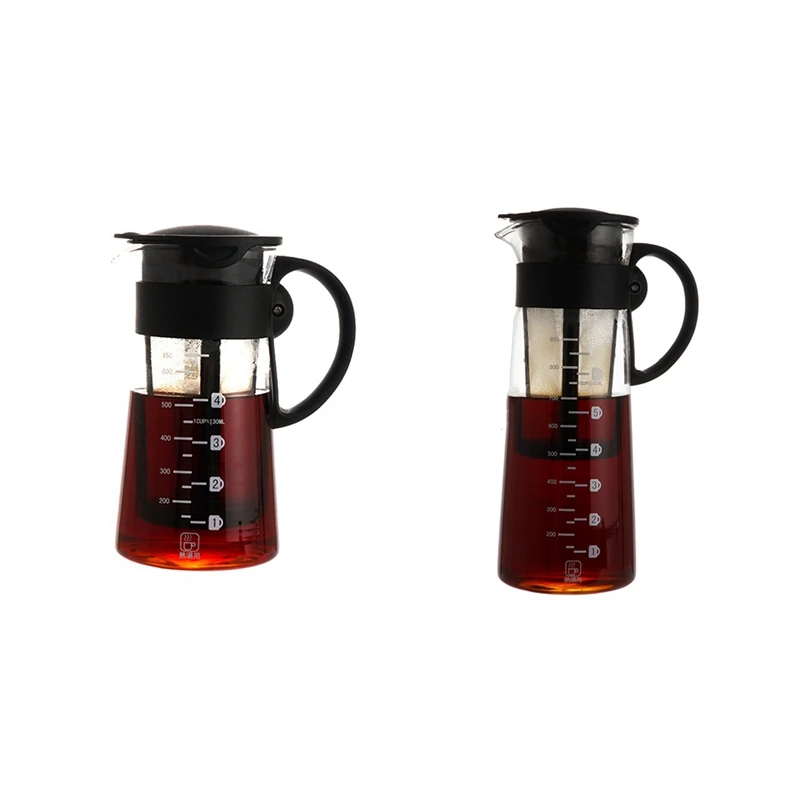 

Portable Hot/Cold Brew Dual Use Filter Coffee&Tea Pot Espresso Ice Drip Maker Glass Percolators Kitchen Accessories