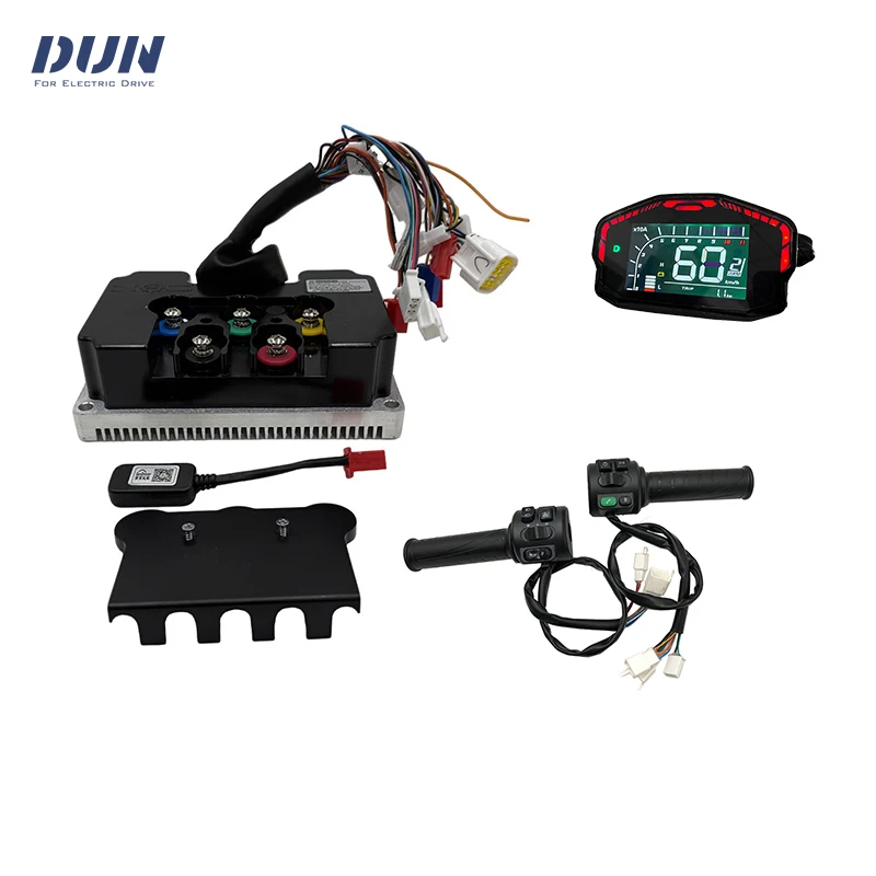 

Fardriver ND84450 V2 48 В-84 В постоянного тока 180 А Фазовый контроллер BLDC 450 А с дисплеем DKD и дроссельной заслонкой T08 для двигателя 3000 Вт - 5000 Вт