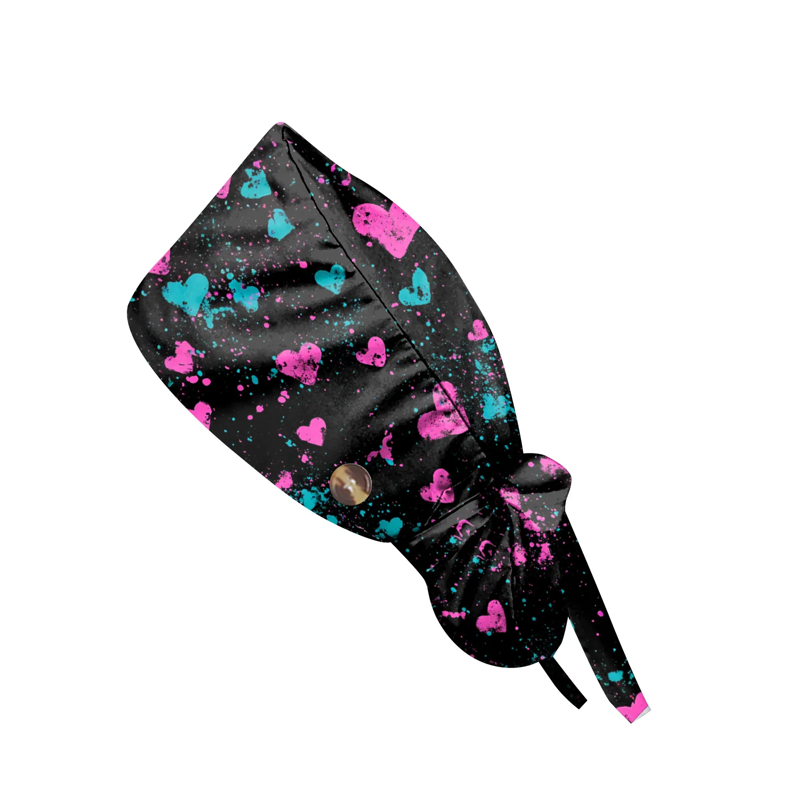 Operation Headgear Hat Nurse Cap Bandanna Printed Valentine's Day Hat Soft Breathable Surgical Cap Headwear Hospital Accessories