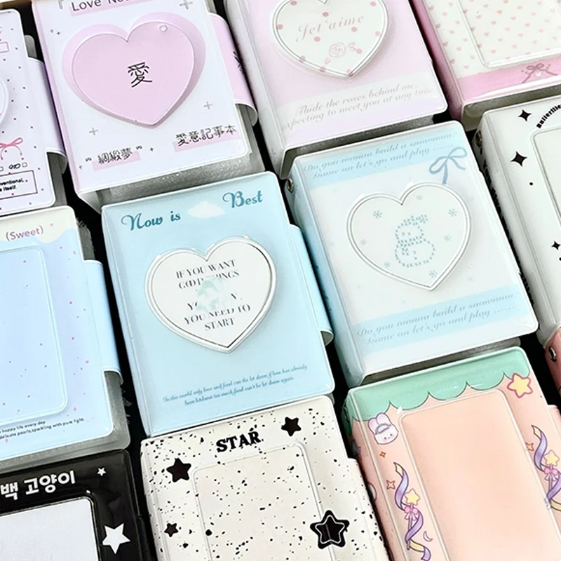 1Pcs Sweet List Photo Small Card Bag Mini Album 3-3.5 Celebrity Album Card Book Suitable For Celebrity Anime Small Card Storage