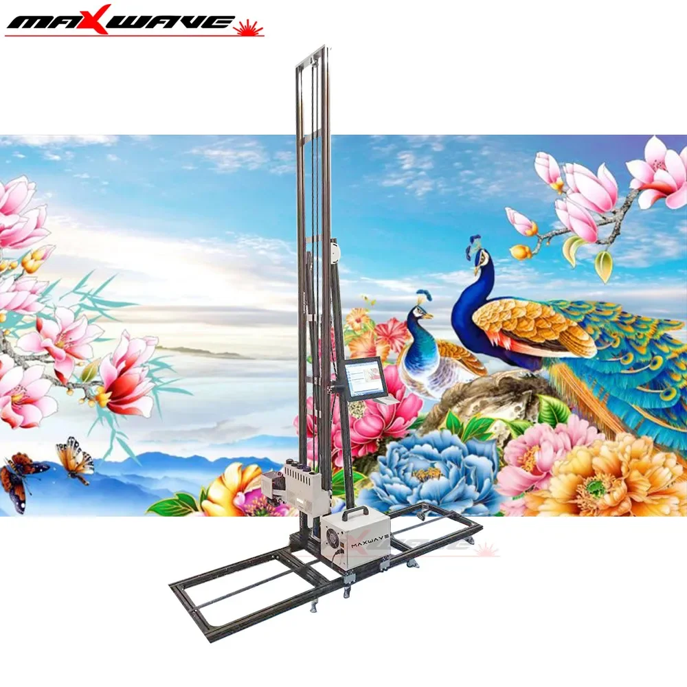 UV-Inkt Muur Decor Printer Wallpen Printer Direct Schilderen Op Muur 3d Verticale Muur Drukmachine