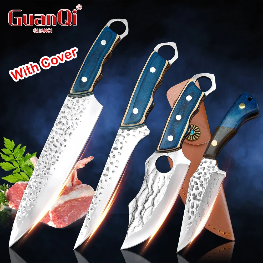 Forged Kitchen Boning Knife Chef Butcher Chopping Knives Stainless Steel Cleaver Cooking Tools Fish Meat Cutting Knife BBQ