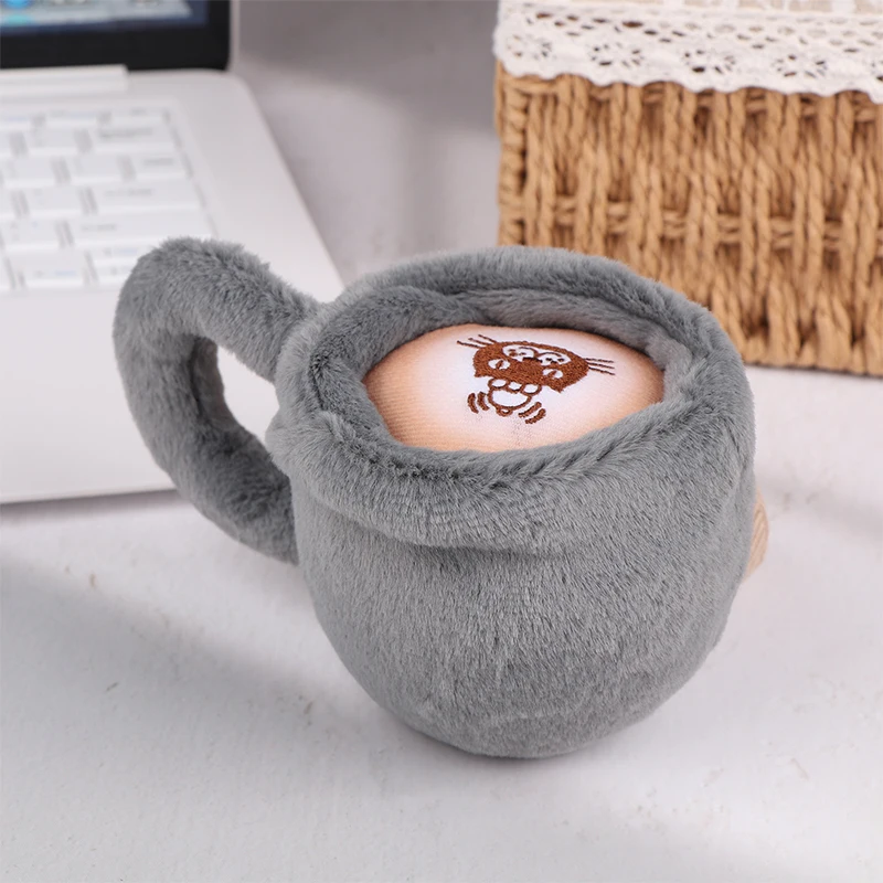 Jelly Cat Plush Fun Coffee Cup, urocza pluszowa zabawka Kojąca pluszowa lalka Niespodzianka Prezent Pluszowa lalka Śliczny plecak Pluszowa zabawka z zawieszką