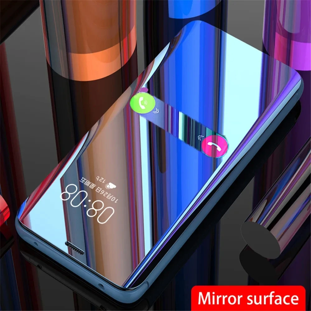 Smart Mirror Magnetic Flip Leather Cover dla Xiaomi Redmi Note 13 Pro Plus 5G 4G Case Book Stand Shell Coques redmy note13 5G