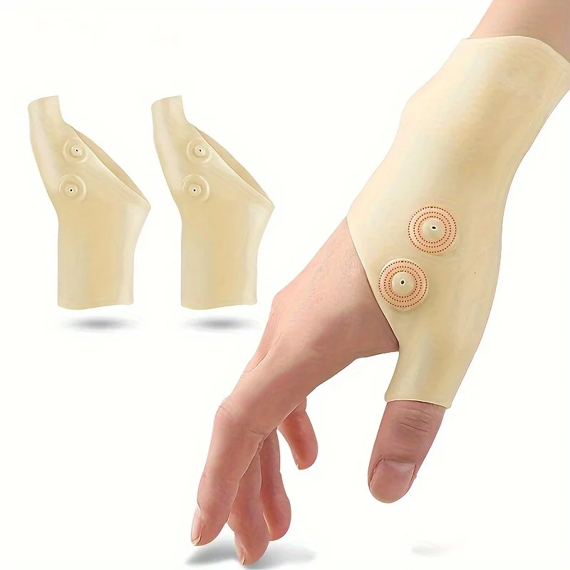 Magnetic Therapy Wrist Hand Thumb Support Gloves Silicone Gel Arthritis Pressure Corrector Massage Pain Relief Gloves