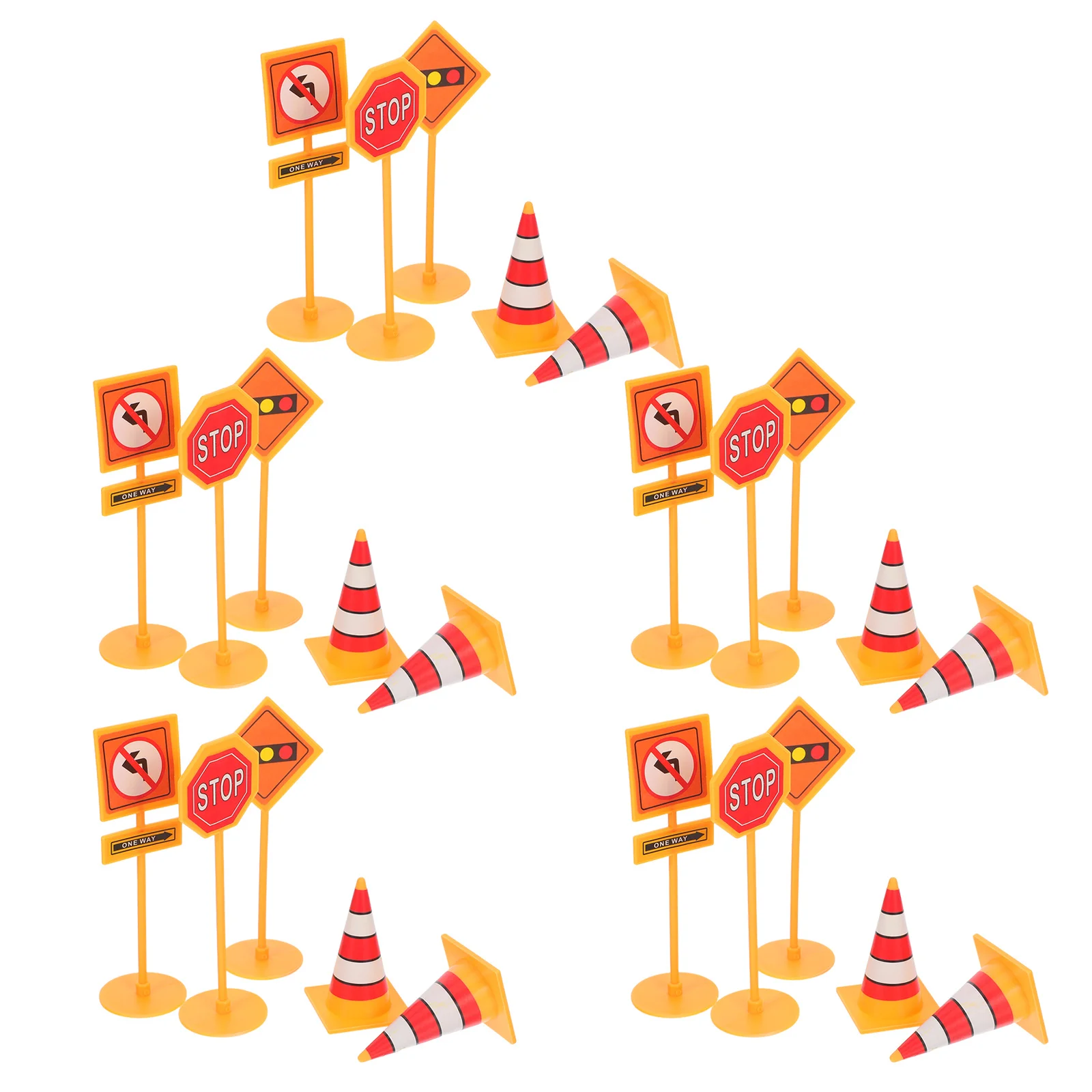 

25Pcs Road Sign Cake Toppers Roadblock Shape DIY Cake Picks Birthday Party Decorations Cupcake Decor Traffic Theme