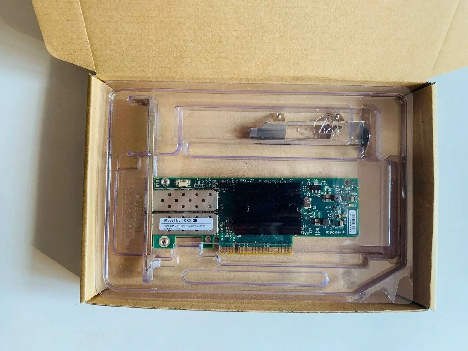 Imagem -02 - Mellanox Mcx312b-xcct 10gbe Porto Duplo Sfp Mais Connectx3 Pro en 8gt s Pcie Nic