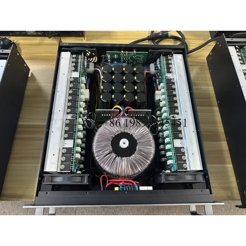 WMWMNU Class H Amplifier Professional Power Amplifier 2 Channel 2x1300W Stereo Amplifier Subwoofer for Stage Performance DJ