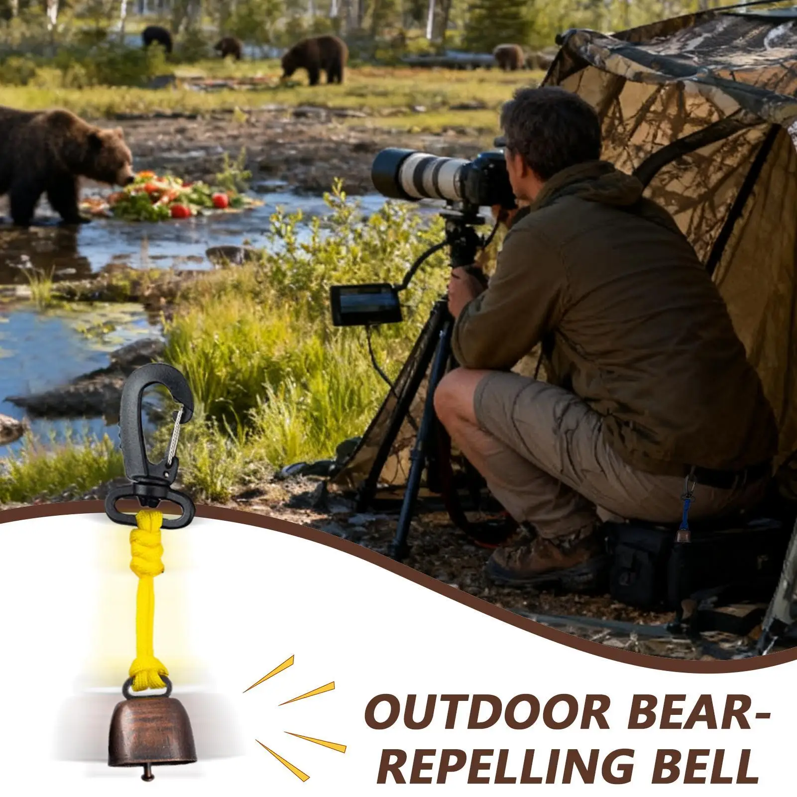 

Hiking Bells For Bears Fishing Warning Tools Outdoor Warning Bells For Hikers Fishermen Visitors Dog Owners Travelers Hiking