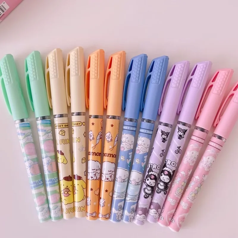 

48PCS/ лот SANRIO KUROMI мелодия корицы гель Пен мило помпомпурин 0,5 мм черные чернильные ручки нейтральные школьные принадлежности