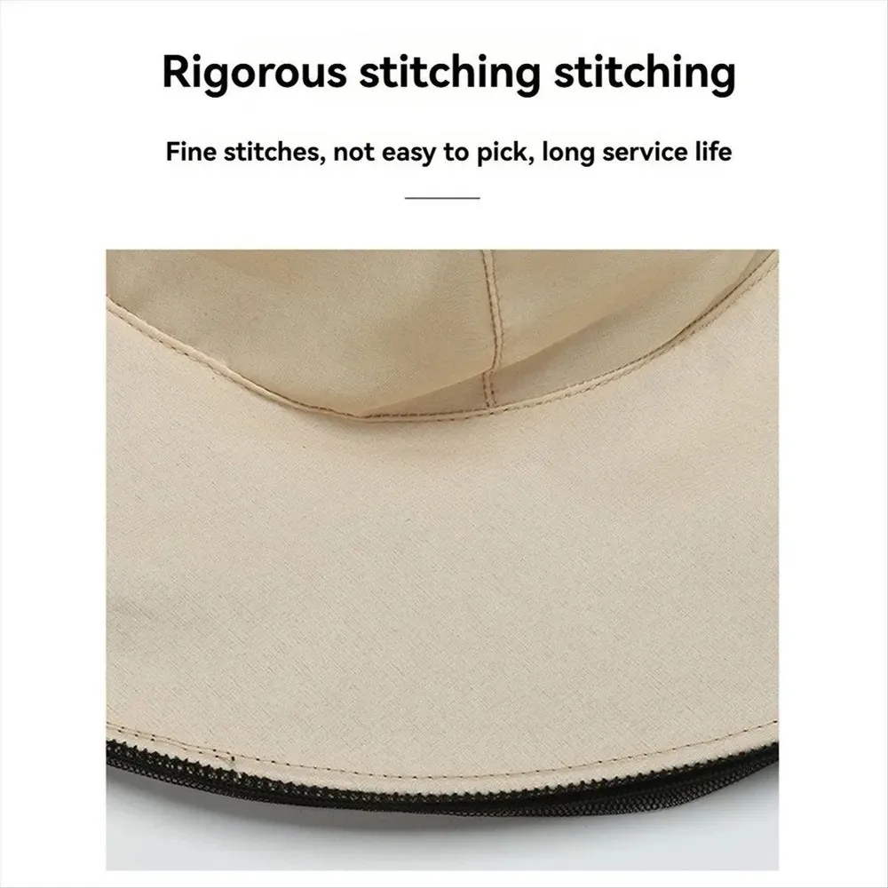 Thickened Mesh Beekeeping Hat with Brim Sunscreen Protective Bee Hat Anti UV Foldable Mosquito Net Hat Outdoor Fishing