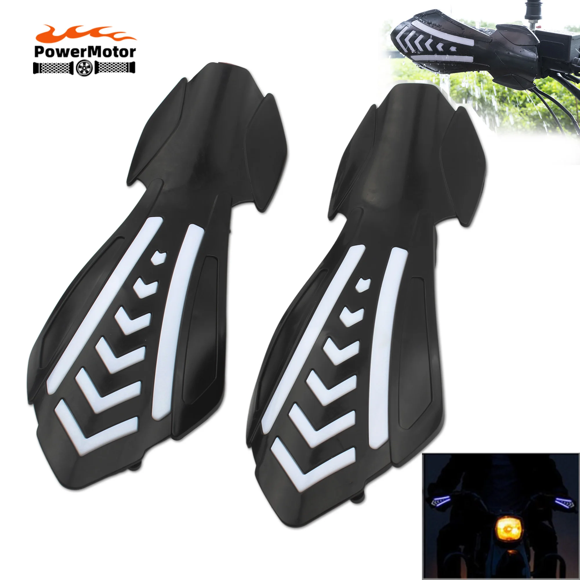 

Motorcycle Handguard Protector With LED Light For Suzuki Kawasaki Honda KTM Universal Motocross Dirt Bike Hand Guard