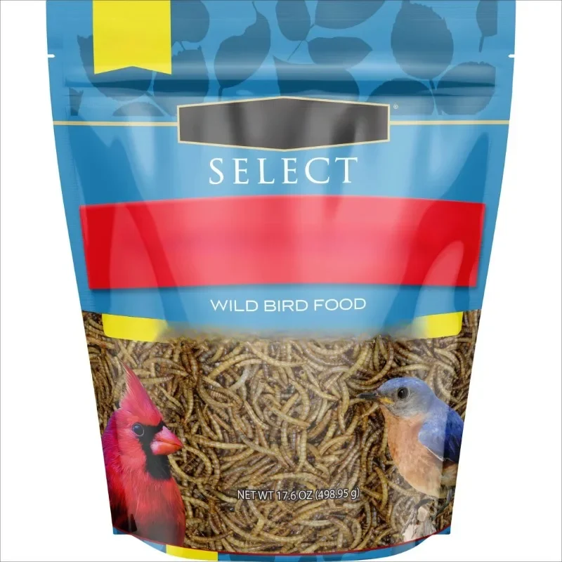 

1 Pack 17.6 oz. NEW Select Mealworms, Bluebird and Wild Bird Food,Bag,Dry,Free shippment