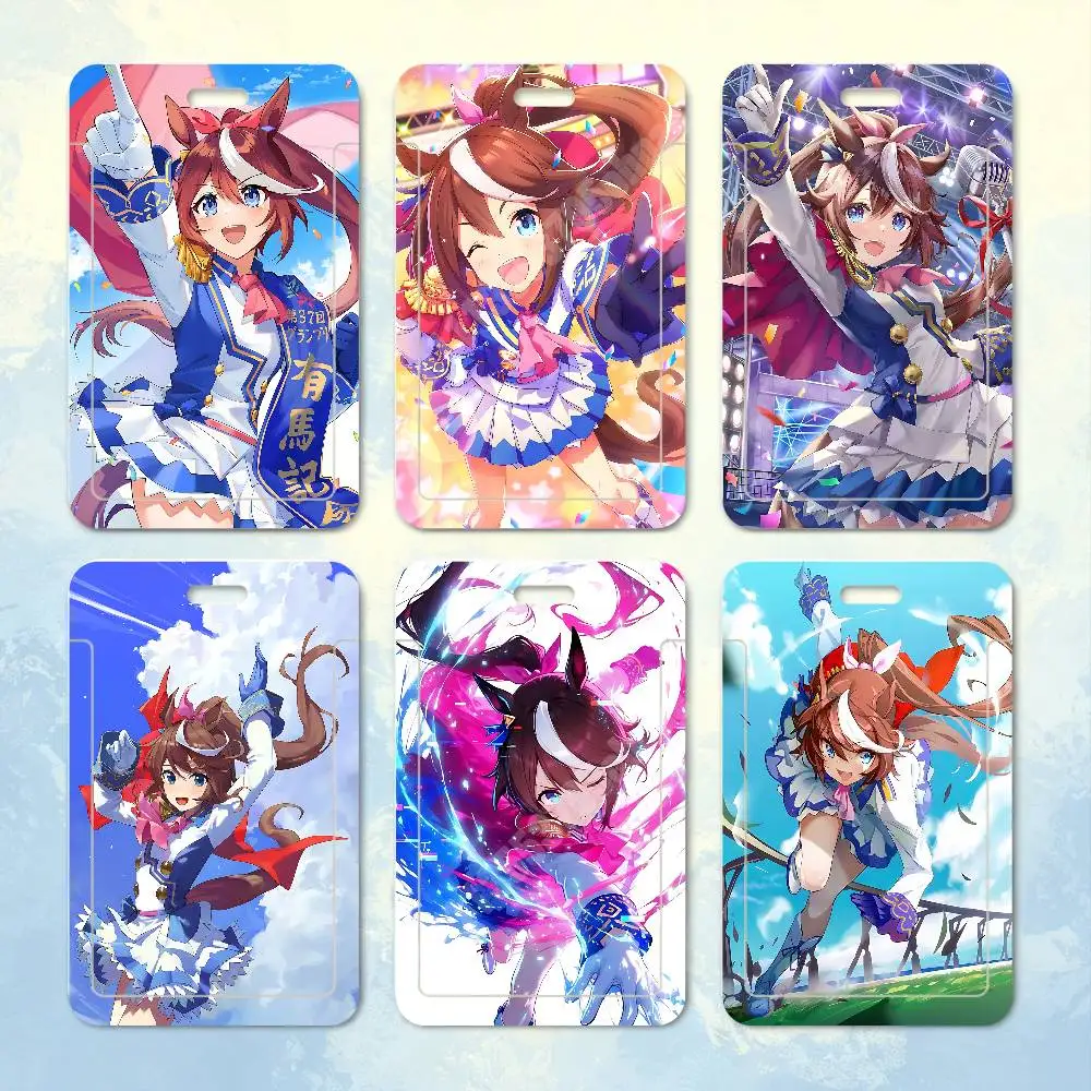 Tokai Teio UmaMusume Plastic Card Holder Worker ID Card Clear Transparent Employee Visitor Pass