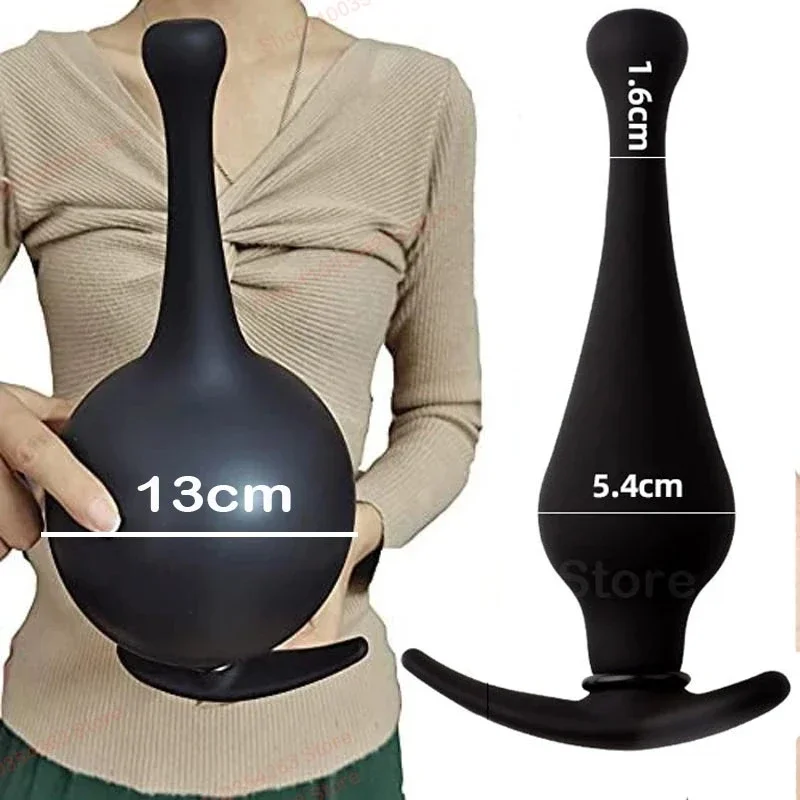 Super Long Inflatable Anal Plug Huge Butt Plug Prostate Massage Vagina Anus Expansion Ass Dilator Anal Sex Toys For Men Women