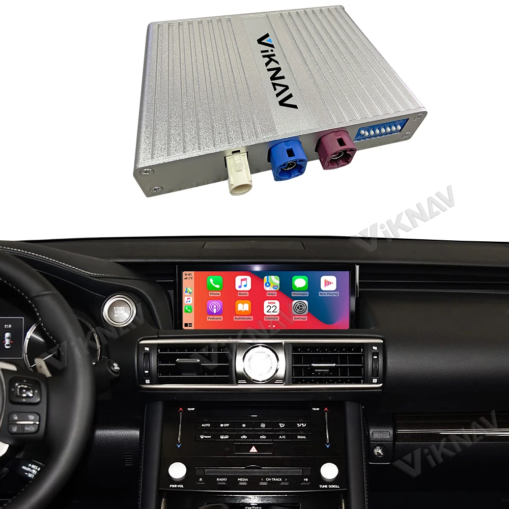 Linux Multimedia Player Decoder Box For Lexus IS 2017 2018 2019 Wireless Carplay Android Auto GPS Navigation Car Radio Airplay