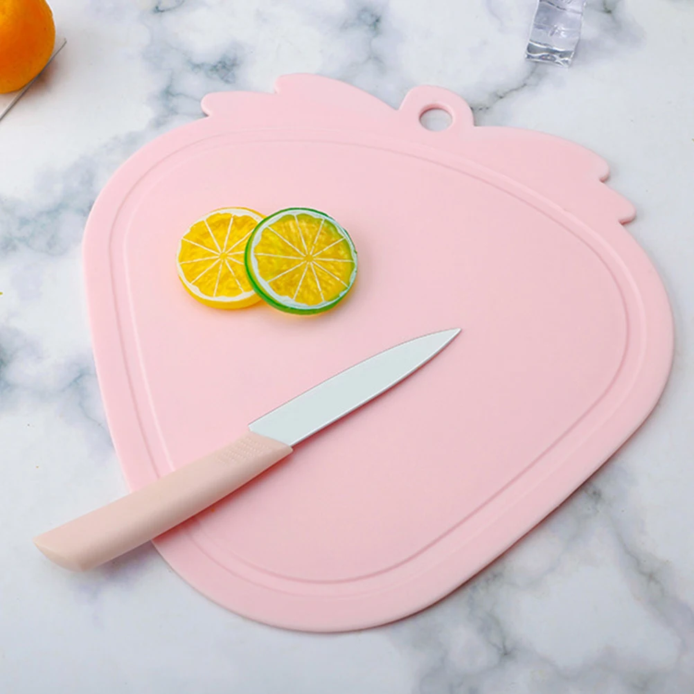 

2 Pcs Plastic Cutting Board Hygienic Decorative Kids Fruit Vegetable Reusable Kitchen Supply Anti Cracking Long Life