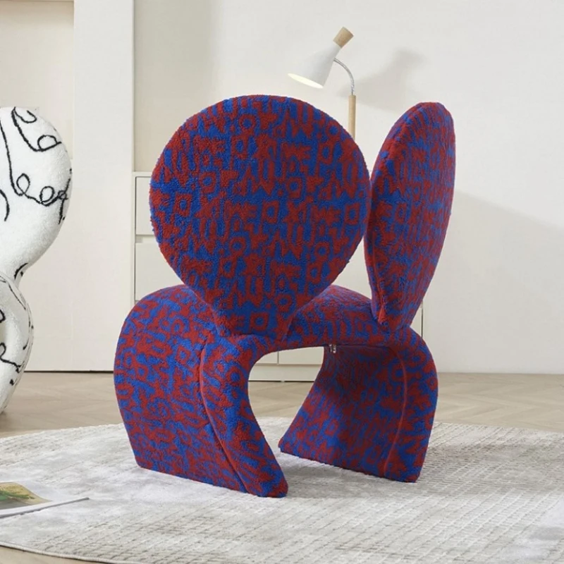 

Creative styling cotton cute Mickey Mouse special-shaped leisure chair, small apartment single living room fabric sofa chair