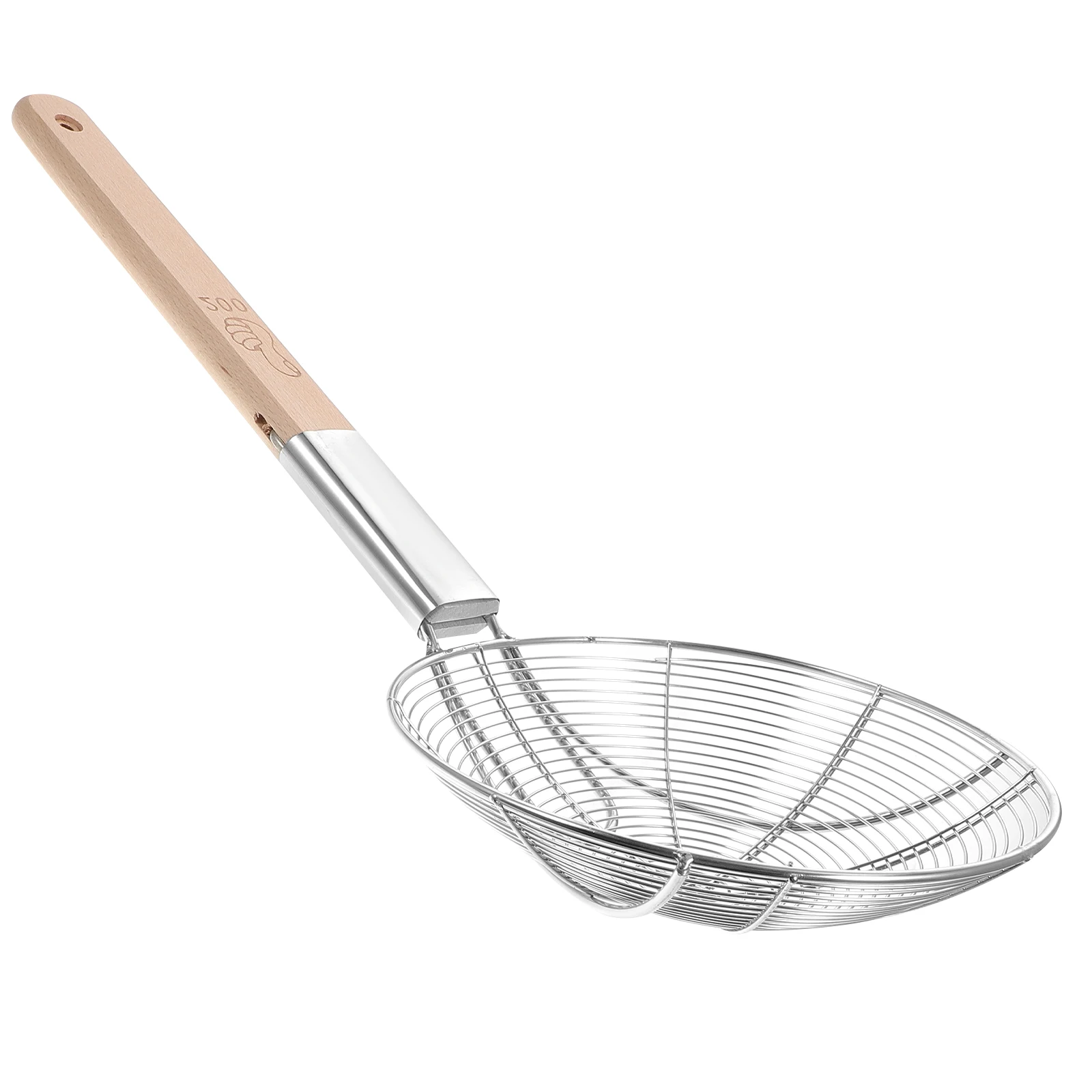 

Food Stainless Steel Colander Wok Utensils Filter Cooking Skimmer Spoon Kitchen Mesh Strainer Silver with Handle Hot Pot