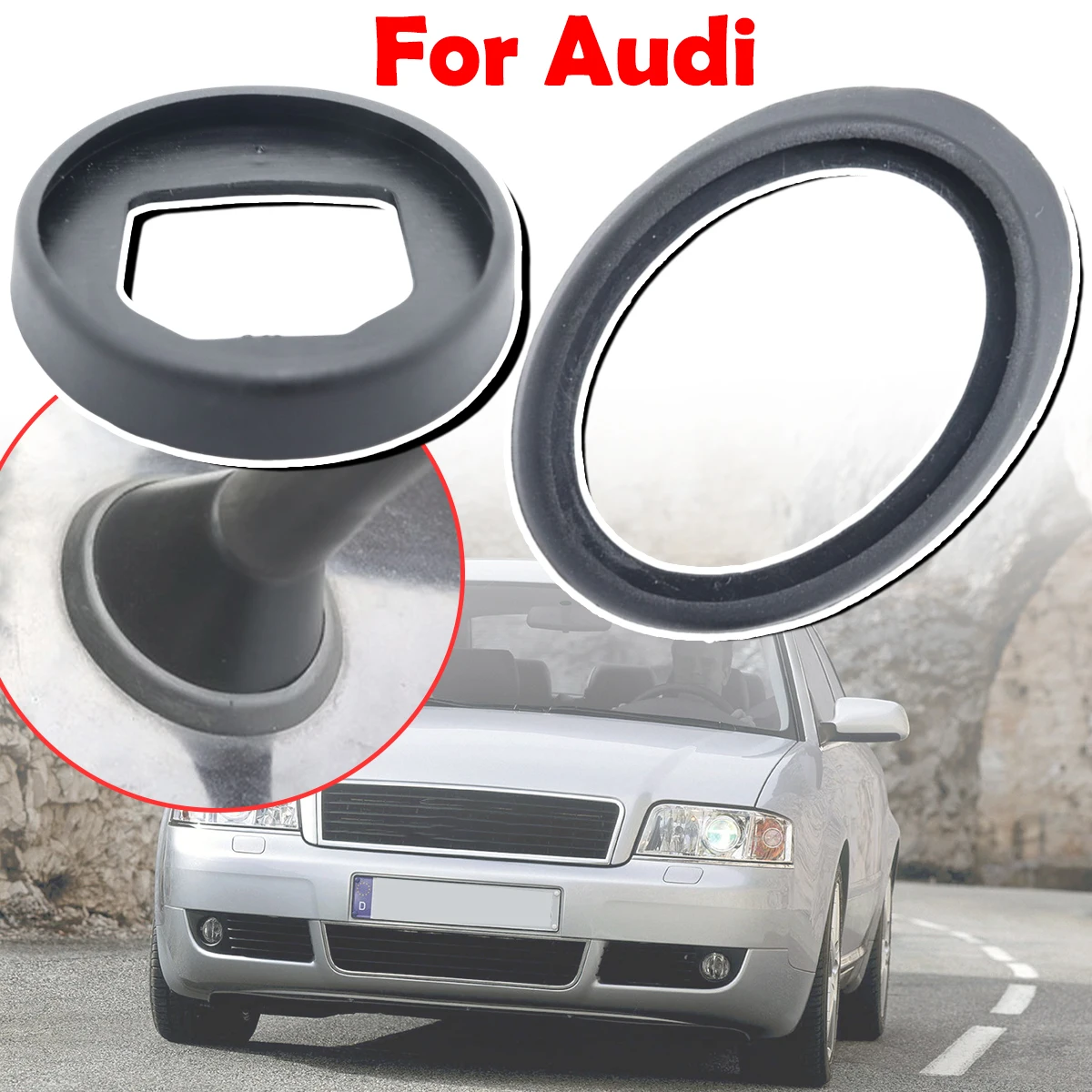 

For Audi A1 A3 A4 A6 TT 80 Roof Mast Whip Aerial Antenna Base Seal Rubber Gasket Replacement part Car Accessories For Alfa Romeo