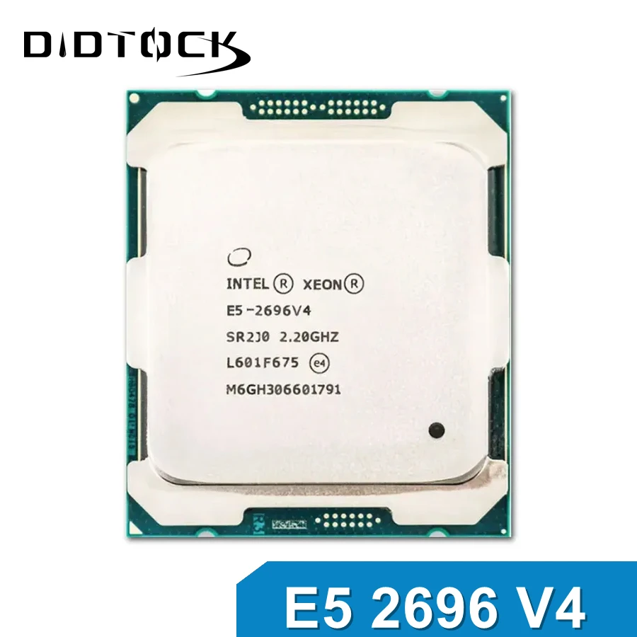 معالج Intel Xeon E5 2696 V4 2696V4 2.2 جيجا هرتز 22-Core 150 وات LGA 2011-3 وحدة المعالجة المركزية