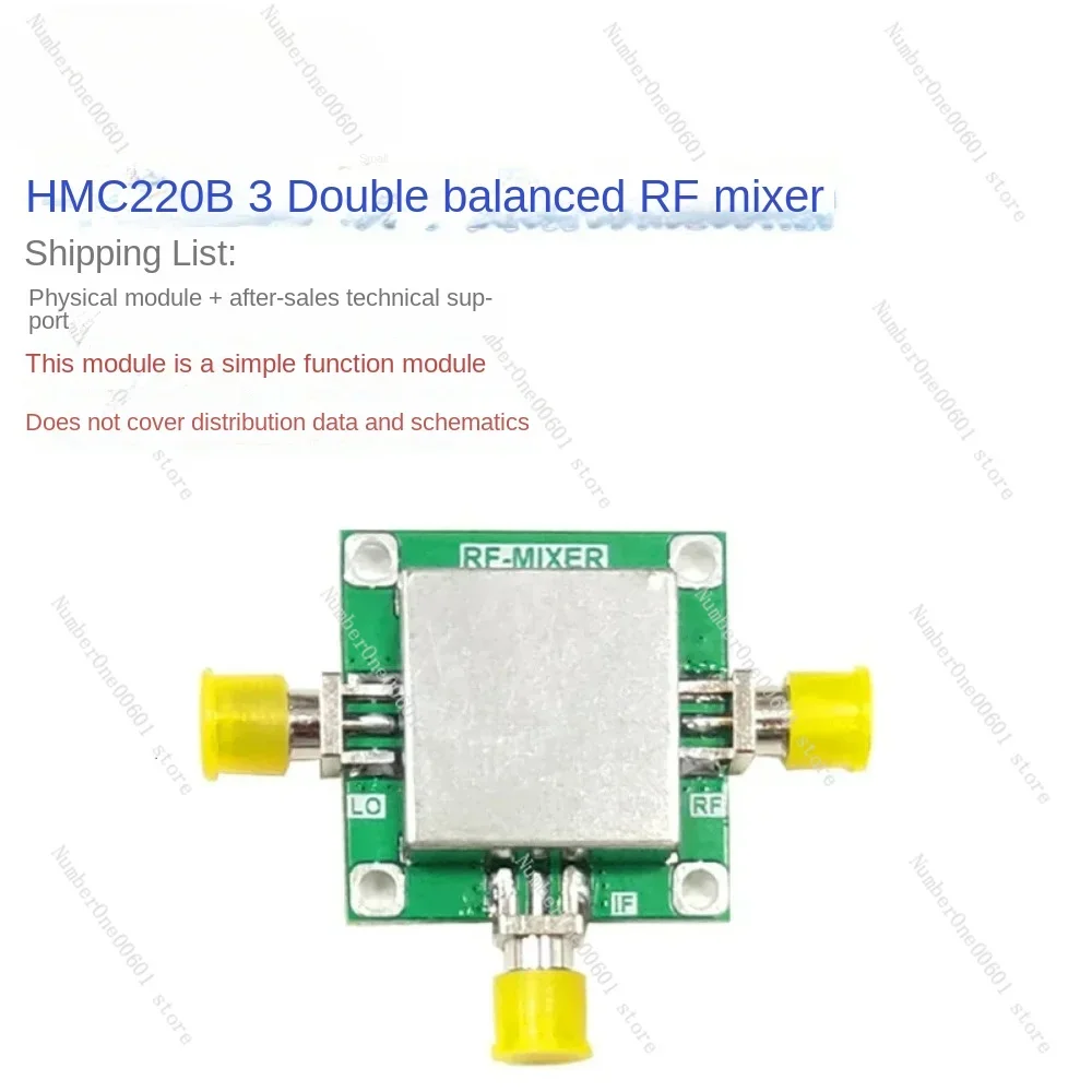 HMC220 Mixer seimbang ganda pasif, modul konversi frekuensi Mixer RF Bandwidth 5g-12ghz