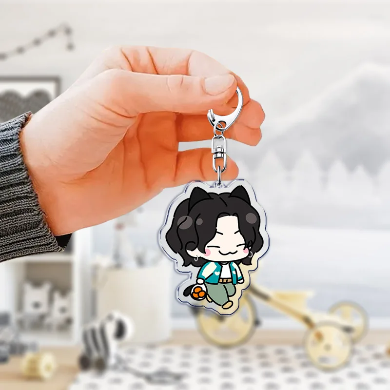 Cute Kpop Cartoon Character Keychains Keyring for Accessories Bag Pendant Key Jewelry Fans Gifts