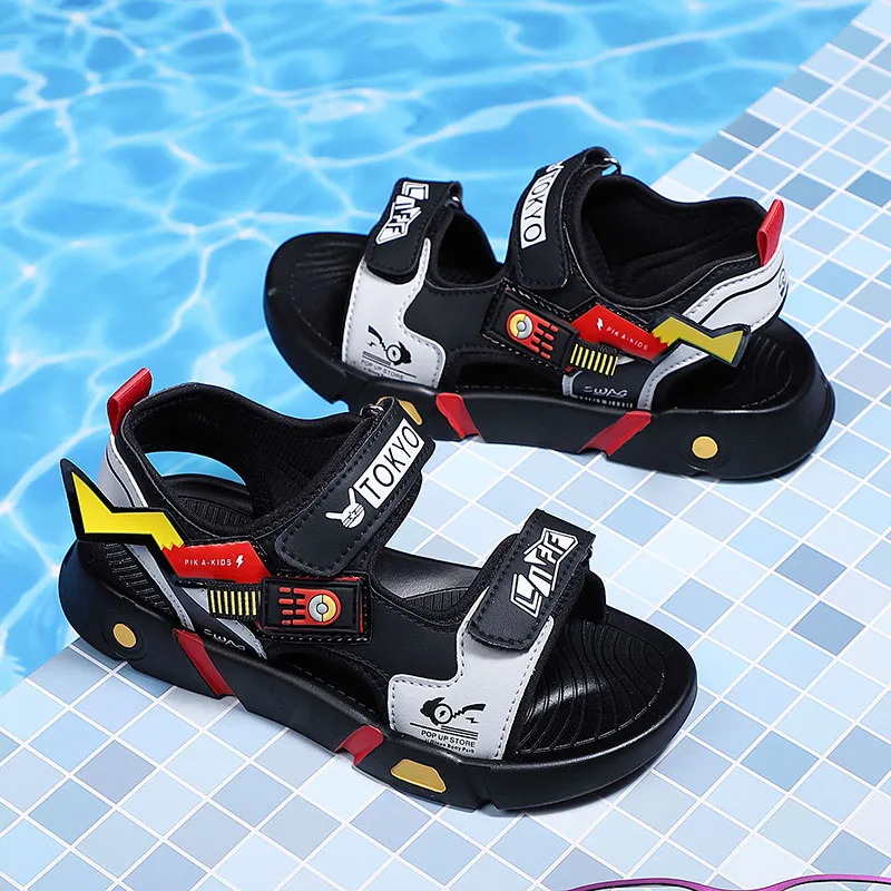 Breathable Sport Sandals Summer for Boys Casual Beach Shoe Comfortable Soft Sole Kids Shoes Fashion Non-slip Sandalias