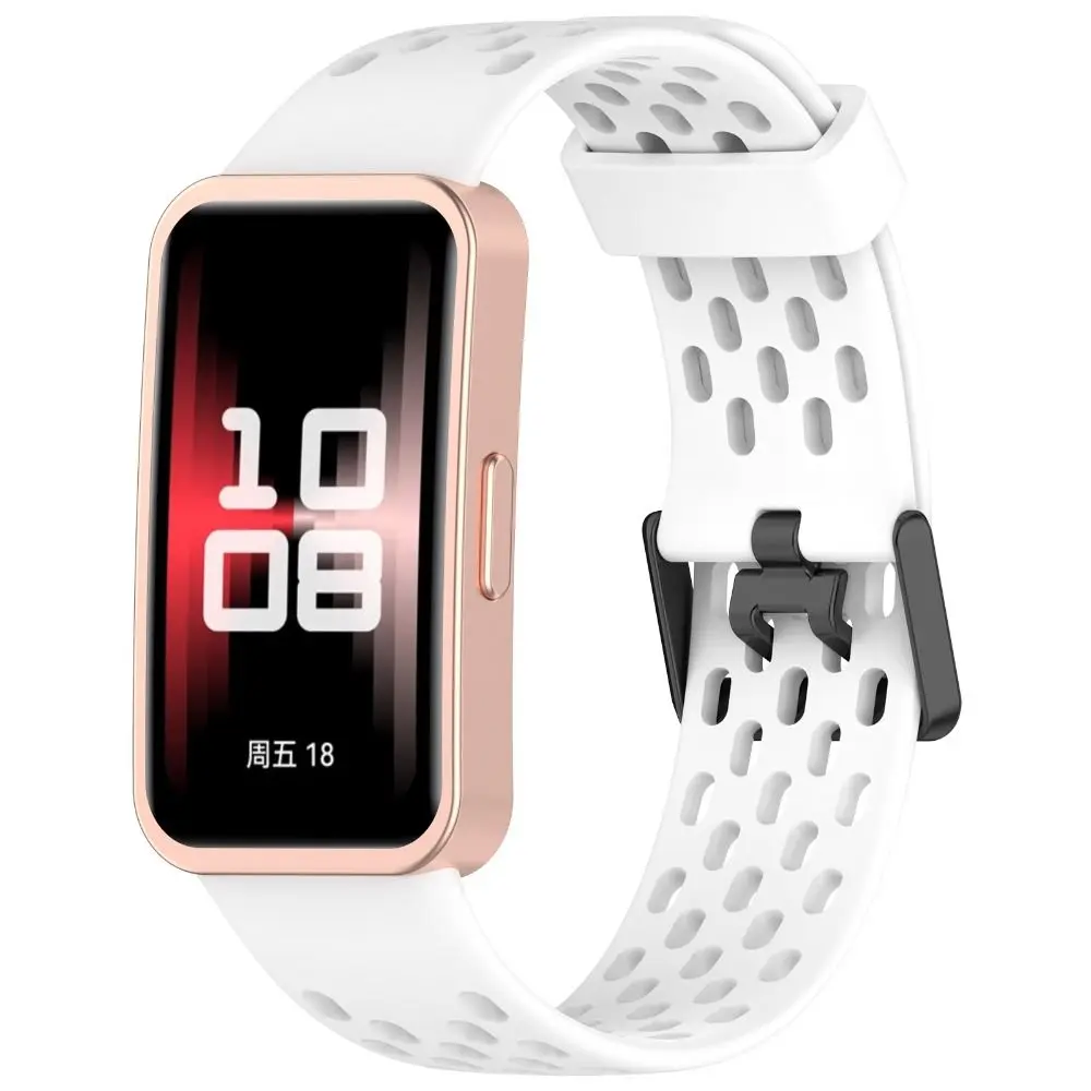 Nova pulseira de relógio de silicone de silicone substituição pulseira de relógio inteligente fivela acessórios pulseira para huawei band 9/8