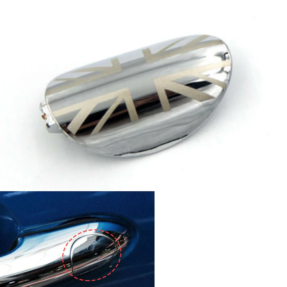 Lock Hole Cover Cap in Chrome Finish Compatible with For Mini For Cooper F55 F56 Models Produced Between 2013 and 2019