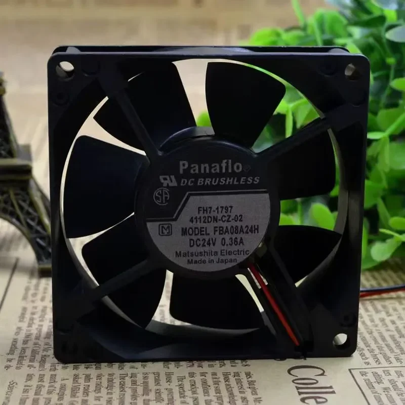 for Panaflo FBA08A24H 8CM 8025 24V 0.36A Inverter Cooling Fan