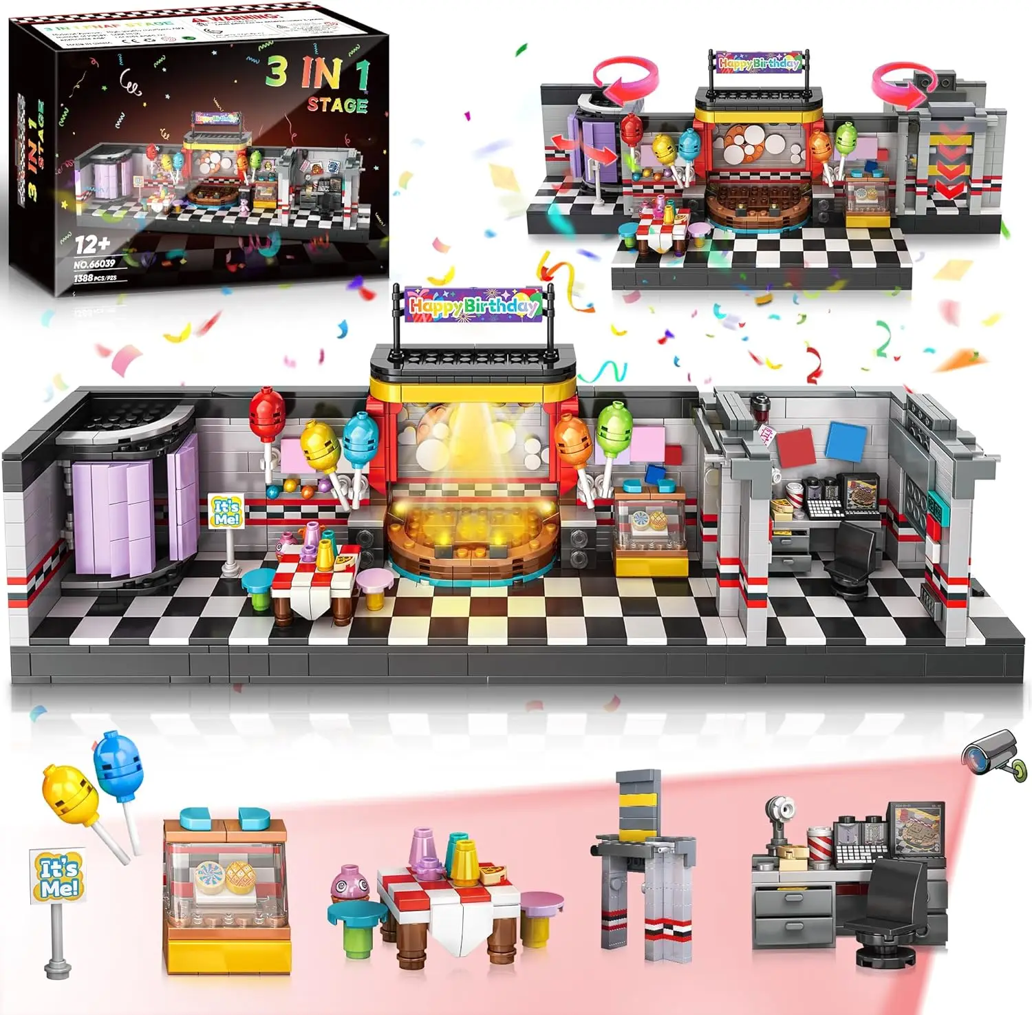 

Набор строительных блоков «Комната безопасности» из 1388 деталей для мальчиков от 12 лет, подарок на Хэллоуин или день рождения