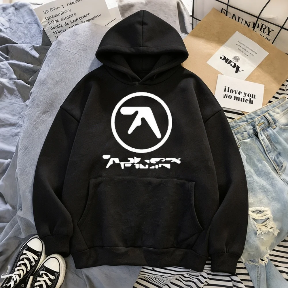 Aphex Twin women hoodies kawaii fashion unisex 2026 sudadera mujer long sleeve Korean Quality