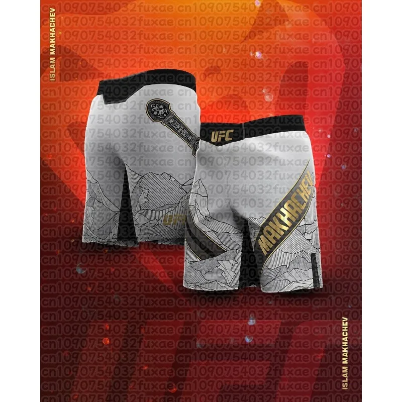 

2025 UFC летние популярные мужские и женские тренировочные брюки для бокса с 3D принтом, быстросохнущие спортивные брюки для бега на открытом воздухе MOTO