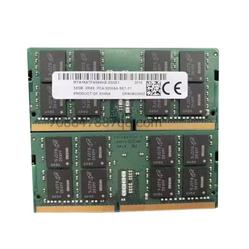 original 100% authentique   32G 2RX8 PC4-3200AA DDR4 MTA16ATF4G64HZ-3G2E1