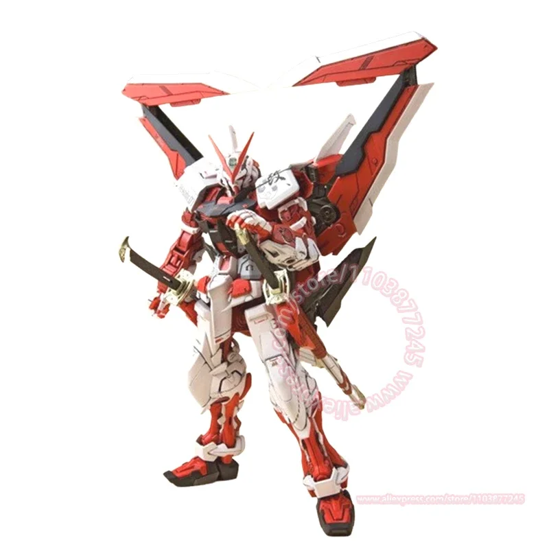 BANDAI MG Astray Cornice Rossa Figura Mobile Modello Assemblato Giocattolo Per Bambini Decorazione Da Tavolo Alla Moda Mano Regalo Di Compleanno 1/100