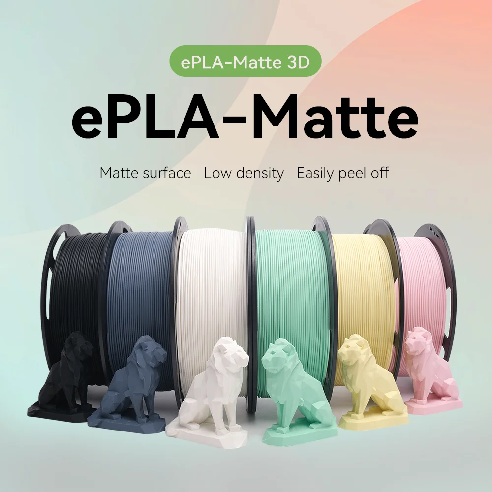 ESUN EPLA-Matte Filament do drukarki 3D 1,75 mm 1 KG ESUN PLA FILAMENT Matowy materiał do druku 3D do drukarek 3D