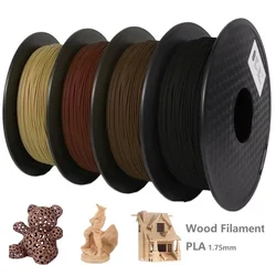 Drukarka 3D Filament Wood PLA 1,75mm Sublimacja Drewniany PLA Materiał do druku 3D 1kg/500g/250g Hebanowy Czerwony Sandał Drewno Filamento