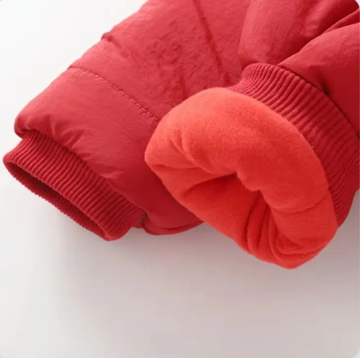 Neuer süßer Baby-Winteroverall mit Bärenohren und Kapuze, Kälteschutz-Skibekleidung, verdickte Baumwolle und Samt-Innenseite, Neugeborenen-Jumpsuit 0-2 Jahre – Detail 17