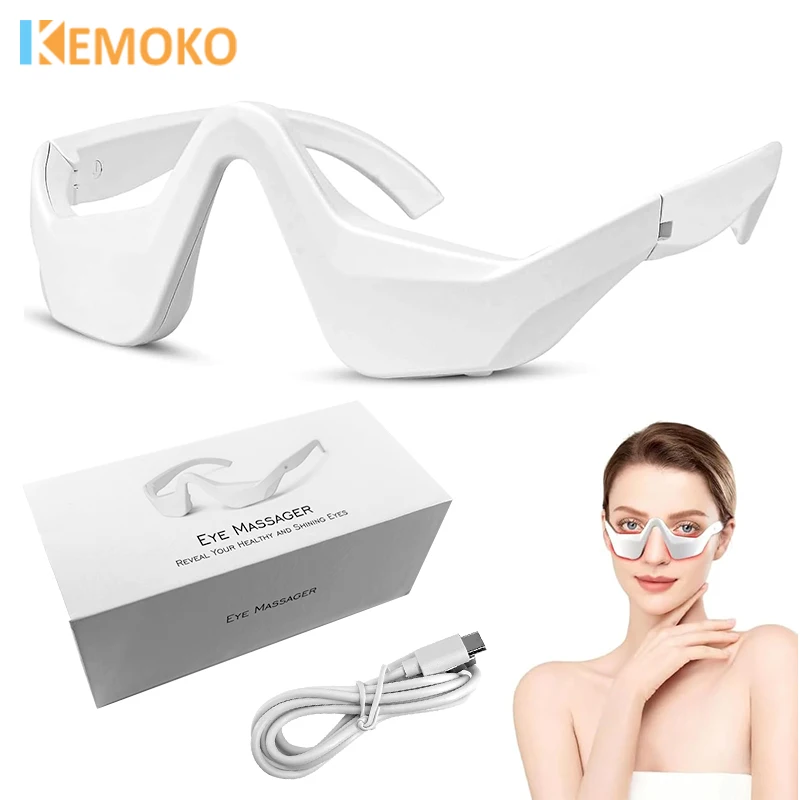 

Eye Massager EMS Care Red LightTherapy Anti-Aging Eye Care Fatigue Relief Relaxation Relieve Dark Circle Electric Eye Massager