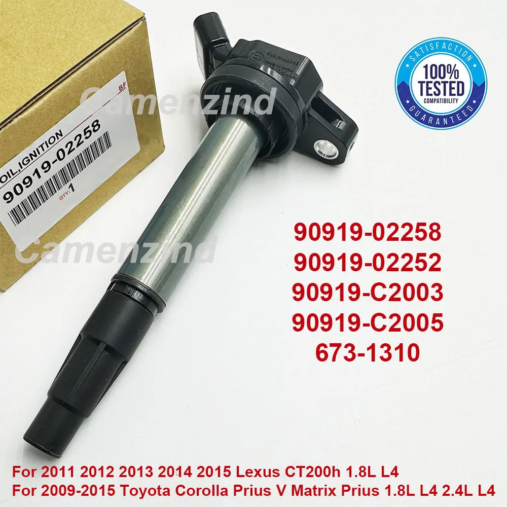 NOVO 90919-02258 673-1310 Bobina de Ignição para Corolla Matrix Prius Scion xD 1.8 RAV4 9091902258 90919-02252 90919 C2003 90919 C2005